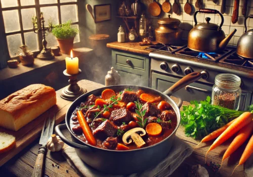 ביף בורגיניון קלאסי בתנור: המתכון הכי מושלם שתכינו אי פעם