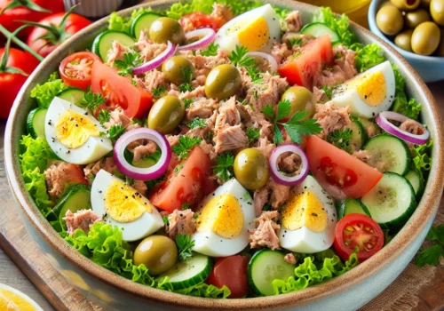 סלט טונה וביצים כמו במסעדות: הטעם המושלם של הבית בחוויית גורמה