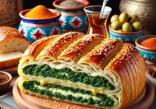 בורקס מים טורקי עם תרד וגבינות: מנה מדהימה וממכרת