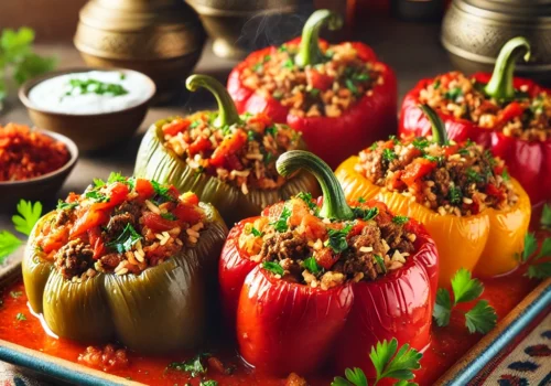 פלפל ממולא בסגנון מרוקאי: חגיגה של טעמים מהמזרח