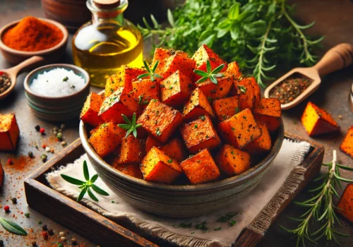 קוביות בטטה פריכות בנינג'ה - תענוג של נשנוש