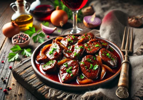 כבד עוף הכי טעים שיש - מטוגן ברוטב יין אדום (מתכון חוויה!)