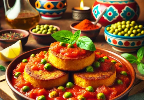 קציצות טופו ברוטב עגבניות ואפונה: מנה טבעונית משגעת