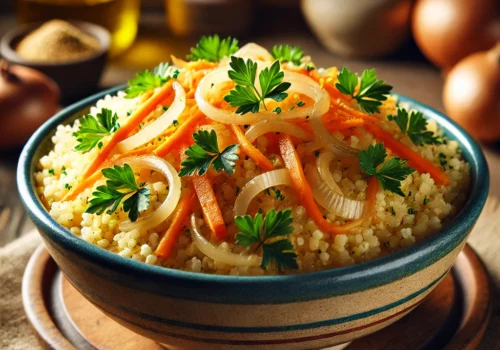 בורגול עם בצל וגזר - מתכון פשוט, בריא ומדהים