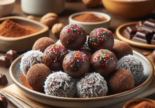 כדורי שוקולד ללא ביסקוויטים – פינוק מדהים בקלות