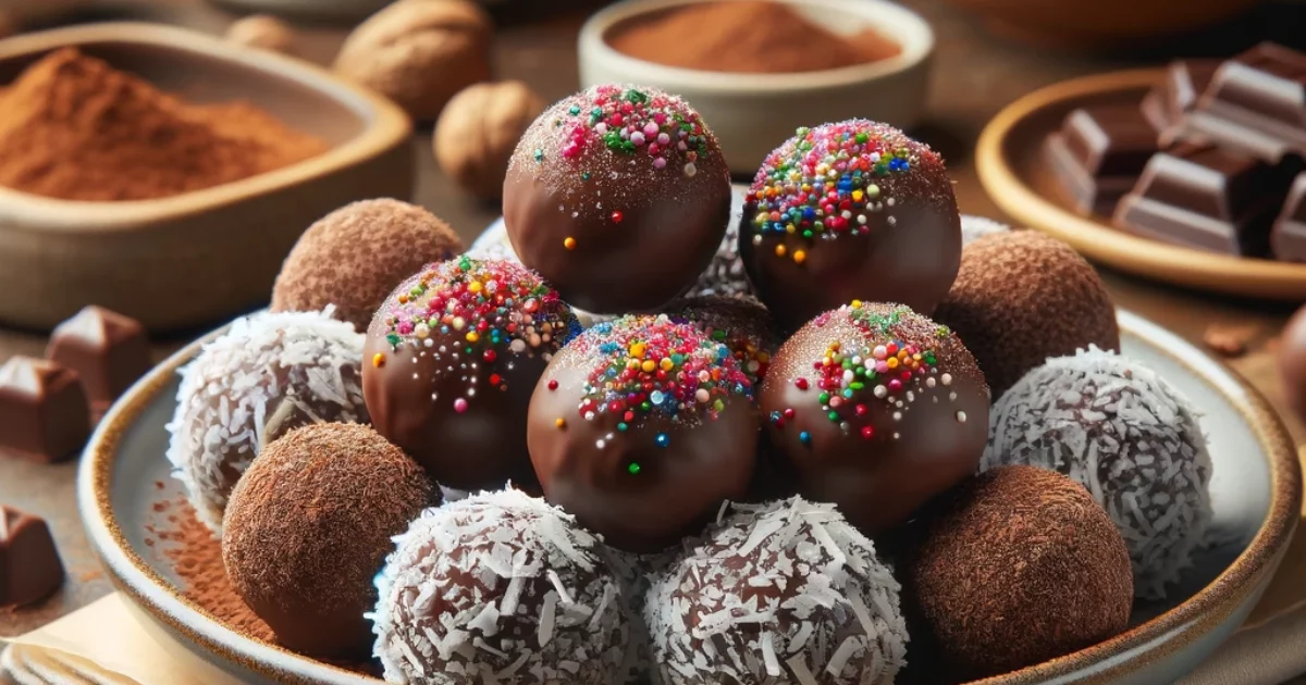 כדורי שוקולד ללא ביסקוויטים – פינוק מדהים בקלות