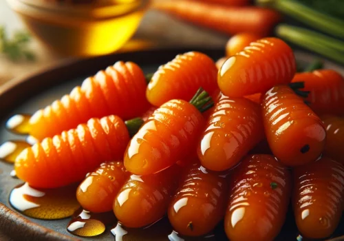 גזר גמדי מזוגג עם דבש