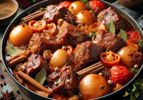 צוואר טלה בתנור