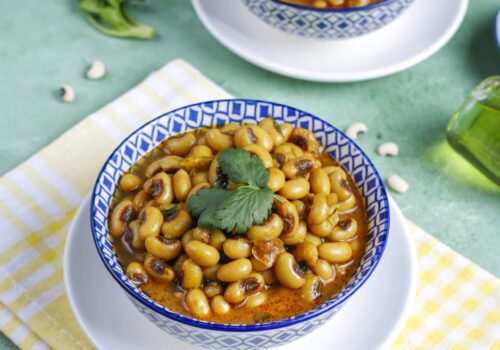 Black eyed beans curry,Indian cuisine.