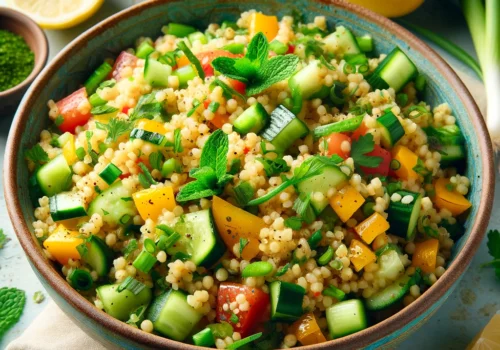 סלט בורגול וירקות עשיר