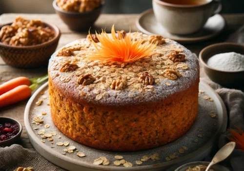 עוגת גזר בריאה עם שיבולת שועל ללא סוכר – משהו מעלף!