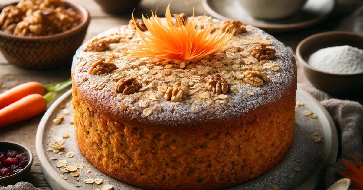 עוגת גזר בריאה עם שיבולת שועל ללא סוכר – משהו מעלף!