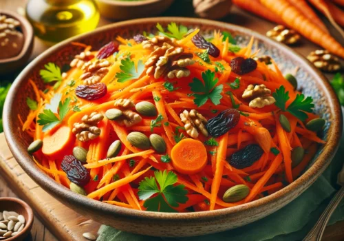 סלט גזר חי מדהים