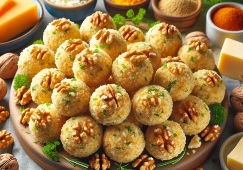 כדורי גבינה מלוחים ללא אפייה