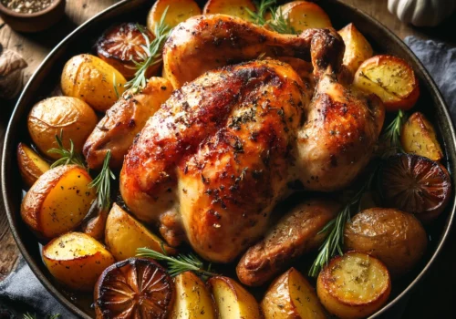 מי לא אוהב עוף עם תפוחי אדמה בתנור? המנה המושלמת שתמיד מצליחה לשמח את כל המשפחה. הכנתם פעם אחת, ורק תרצו להכין שוב ושוב.