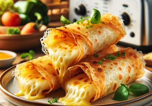 מלאווח דפי אורז עם גבינה בטוסטר (קליל עם טעם משגע!)