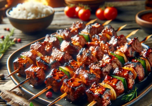 סוכריות בשר על האש