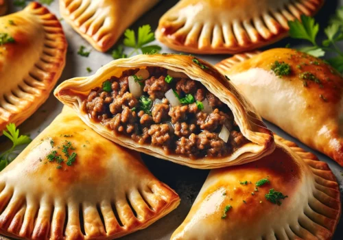 אמפנדס במילוי בשר עם בצק עלים