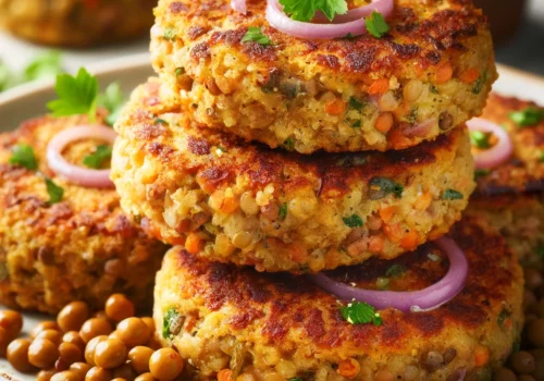 קציצות קינואה עם עדשים טבעוניות