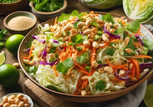סלט כרוב אסייתי עם בוטנים מדהים ומעלף שיגרום לכם לרצות עוד