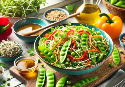 סלט אפונת שלג משגע: מתכון מושלם לארוחה מרעננת