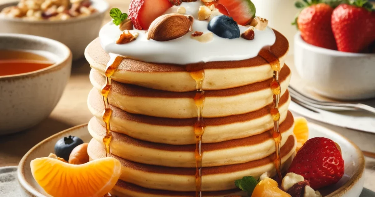 פנקייק נדיר עם יוגורט חלבון