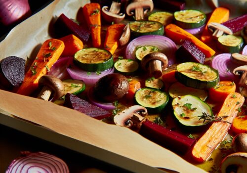 סוד הירקות השחומים עסיסיים ורכים בתנור שחייבים לנסות